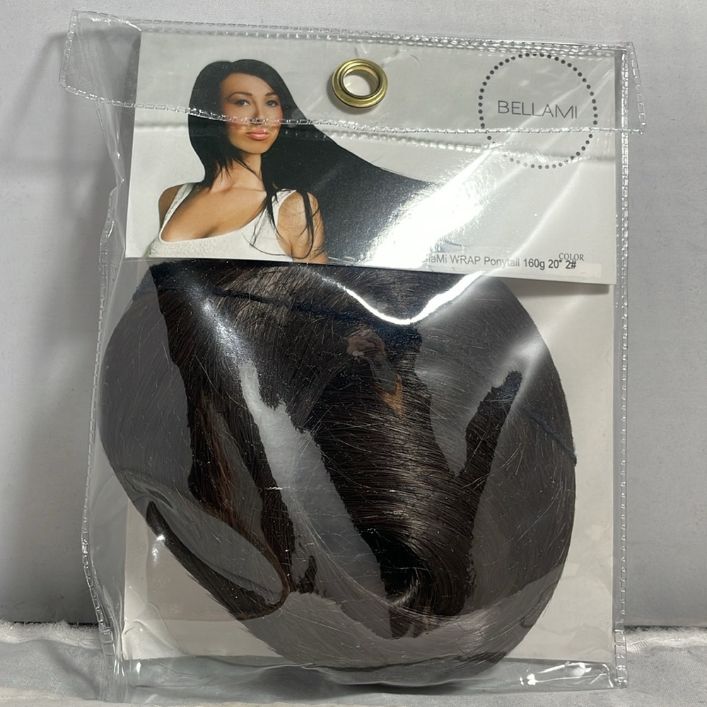 BellaMi Wrap Ponytail 160 grams 20 inch Color 2 Brand New